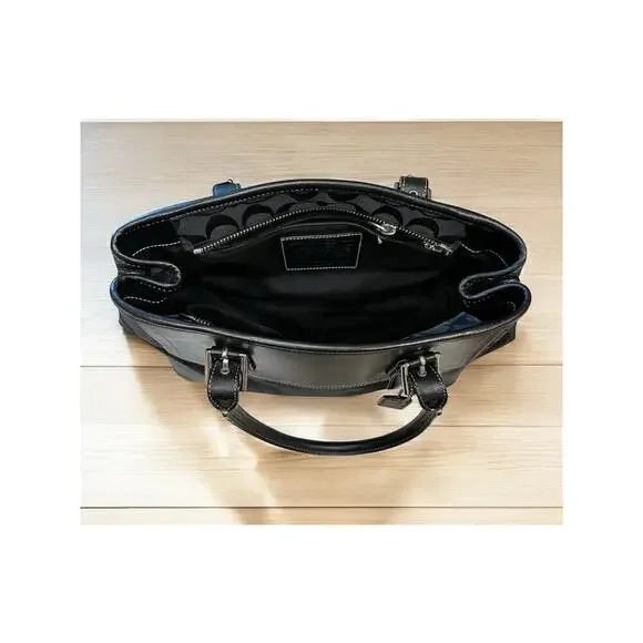 Y2K Coach F11220 Hamptons Signature Satchel Bag